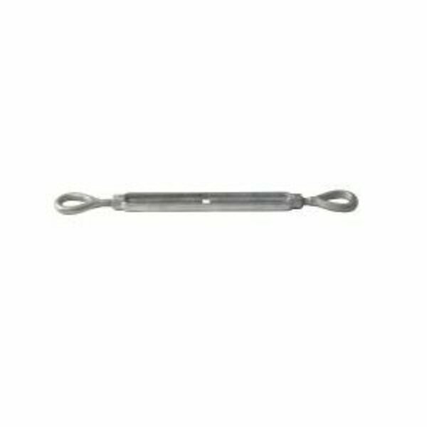 Ben-Mor Cables Ben-Mor Turnbuckle, 1200 lb Working Load, 3/8 in Thread, Eye, Eye, 6 in Take-Up 70502